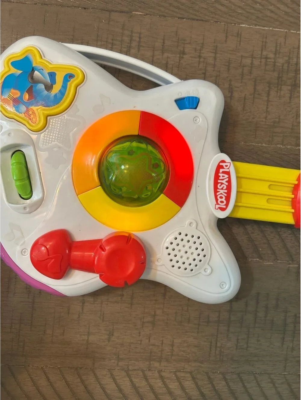Vintage Playskool Musical Guitar Light Up Toddler Toy Tested Works